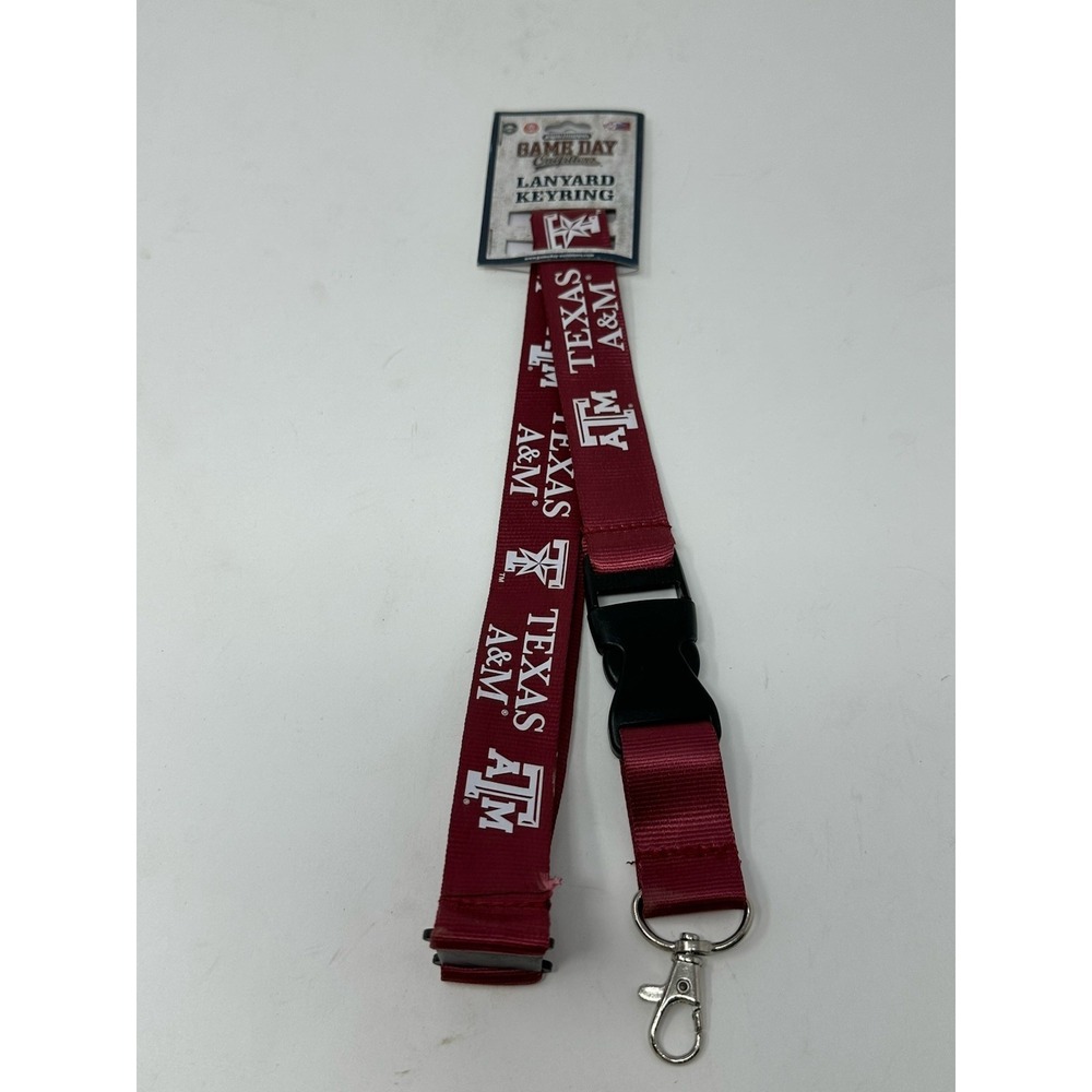 NEW!! Texas A&M Aggies Breakaway Lanyard Keyring by Game Day Outfitters M4